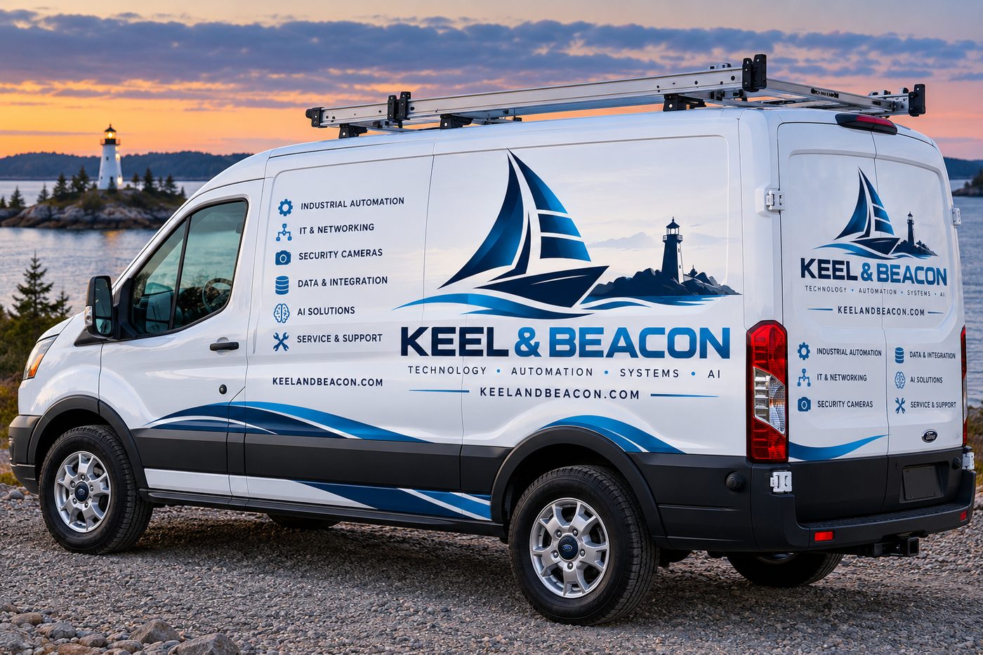 Keel & Beacon service vehicle